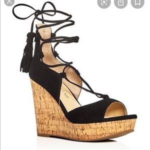 Lace up wedge- like NEW